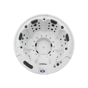 Style européen de <span class=keywords><strong>piscine</strong></span> De Fiber de verre acrylique enterrée <span class=keywords><strong>hors</strong></span> <span class=keywords><strong>sol</strong></span> 6 sièges ronde spa bain à remous - Product Image 5