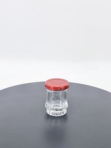 50ml 80ml 100ml 150ml yüksek çakmaktaşı kuş yuva cam kavanoz ile Metal kapak - Product Image 4