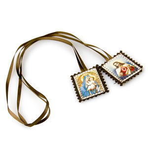 Ciondolo Religioso Retrò, <span class=keywords><strong>Scapolare</strong></span> Cattolico, Talismano Protettivo, Distintivo da Spalla, Decorazione all'Ingrosso - Product Image 4