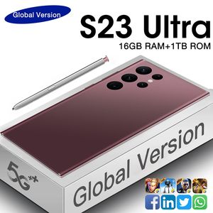 Nuovo Smartphone S23 Ultra con Schermo ad Alta Definizione da 7,3 Pollici, Memoria Ampia da 1TB, Android 13, Snapdragon <span class=keywords><strong>8</strong></span> Gen <span class=keywords><strong>1</strong></span> - Product Image 1