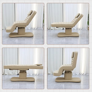 Fauteuil de beauté inclinable multi-positions avec levage électrique à une touche pour la tête et les pieds |   <span class=keywords><strong>Lit</strong></span> en mousse haute densité et douce - Product Image 2
