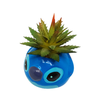 Pot Bonsai keramik Mini kustom, pot tembikar porselen murah untuk tanaman taman sukulen