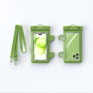 Pratique mains libres avec ventouse <span class=keywords><strong>pochette</strong></span> de <span class=keywords><strong>téléphone</strong></span> étanche double lanière stable parfaite <span class=keywords><strong>pour</strong></span> la douche, le bain et les parcs aquatiques - Product Image 3