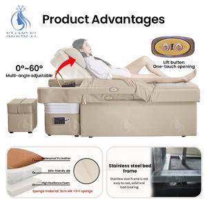 Silla de lavado de pelo de pedicura y manicura de masaje tailandés para cama de Spa de cabeza japonesa - Product Image 5