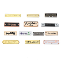 Étiquette métallique personnalisée de style ancien pour ceinture, étiquette en alliage gravée sur mesure pour ceinture tissée pour homme