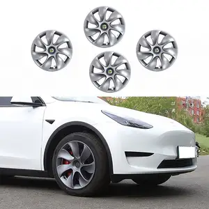 Yq High Quality 19'' 20Inch Fits 2021-2023 Modification 4Pcs Replacement Covers Wheel Hub Cover For Tesla Model Y