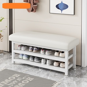 3 Tier <strong>Shoe</strong> <strong>Bench</strong> <strong>for</strong> Entry <strong>Bench</strong> with <strong>Shoes</strong> <strong>Storage</strong> Shelves Metal Mesh <strong>Shoes</strong> Rack - Product Image 6