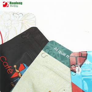 ที่กําหนดเองพิมพ์อลูมิเนียมฟอยล์ผนึกถุงกาแฟถุงด้านล่างแบนบรรจุภัณฑ์พลาสติกซิปถุงบรรจุภัณฑ์กาแฟ - Product Image 5