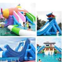 Toboggans gonflables 7M château rebondissant piscine à balles moyennes toboggan aquatique N toboggan gonflable pour adultes vérifié 1 jeu