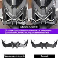 Aileron avant pour moto Zontes 150X 2026, kit de carénage aérodynamique ABS, aileron en fibre de carbone noir, pièces de scooter