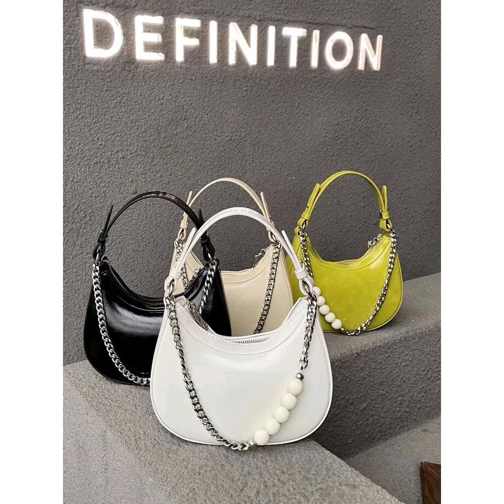 Tas Kulit Mewah Bentuk Bulan Sabit dengan Tali Rantai, Tas Tangan Model  Terbaru 2024, Tas Selempang Wanita Model Niche, Bisa Digunakan di Bawah  Lengan, Satu Bahu, dan Silang| Alibaba.com