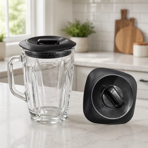 Oster için Siyah Plastik Elektrikli <span class=keywords><strong>Blender</strong></span> Kavanoz Kapağı Paslanmaz Çelik Bıçaklı Gıda Sınıfı Ev Tipi Yedek Parça - Product Image 1