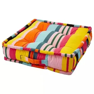 100% Cotton Outdoor Box Cushions Foam Insert Bench Seat Organic Digital Printing Box Cushions