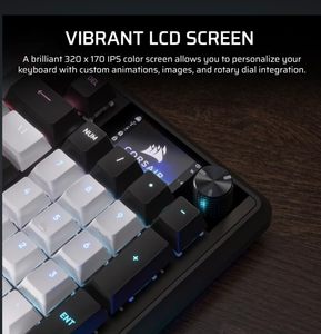 Teclado Mecánico para Juegos Vanguard 96 con Cable, Diseño OEM ODM, 96 Teclas, Interruptores MLX Quantum, 8000Hz de Frecuencia de Sondeo, Pantalla LCD, Virtual Stream D - Product Image 4