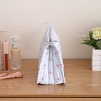 Trousse de Maquillage Matelassée Imprimée Fleurs Personnalisable pour Femme – Sac Cosmétique de Voyage Durable – Meilleure Vente