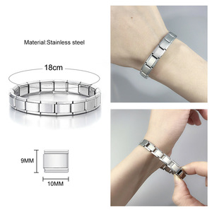 อุปกรณ์ตกแต่ง DIY ตัวการ์ตูน ยางยืดทำมือ โมดูลาร์ อิตาเลียนชาร์ม สแตนเลสสตีล ชุบทองคำขาว ประดับเพชรซิร์คอน แฟชั่นทันสมัย - Product Image 3
