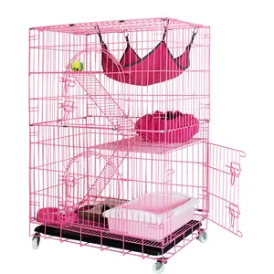Factory Custom Good Quality Iron Wire Pet Cage For Cats