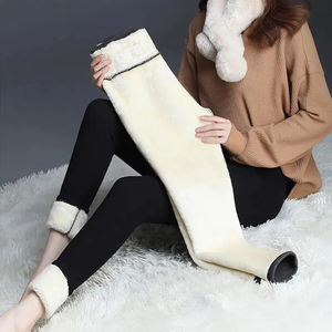 Winter Damen Fleece Warme Leggings Hosen Schlanke Dehnbare Enge Strumpfhose Lange Hosen Damen Mädchen Dicke Casual Leggings - Product Image 5
