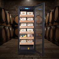 Humidor numérique électrique en acier inoxydable pour cigares, avec contrôle de l'humidité et éclairage LED, pour usage domestique (1000 pièces)
