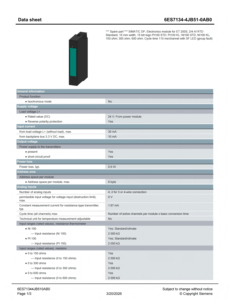 Nuevo Módulo Estándar Siemens 6ES7134-4JB51-0AB0 ET200S 2/4 AI RTD para Control Industrial 220V Profinet 8DI+6DO - Product Image 1