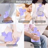 Sac de bouteille d'eau chaude pochette en peluche ceinture de couverture de taille avec couverture Portable main ceinture de taille chaude