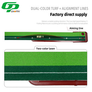 Tapete de Golf Ecológico de ABS con Terciopelo Cristalino, Retorno Automático de Pelotas, Diseño de Doble Orificio, Líneas de Alineación Integradas, OEM ODM <span class=keywords><strong>para</strong></span> Entrenamiento - Product Image 3