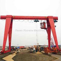 Grue portique monopoutre motorisée 15 tonnes personnalisable avec moteur et boîte de vitesses, certifiée CE, télécommandée pour atelier
