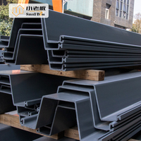 SU825 Palplanches en plastique solide Type U Mur de soutènement pour digue Palplanches en PVC Palplanches en vinyle pour solution de contrôle de l'eau