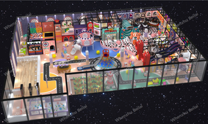 Château d'amusement pour enfants de type labyrinthe intérieur sur le thème du rêve chaud, personnalisé, équipement d'amusement pour enfants multiples, prix d'usine, vente directe - Product Image 2