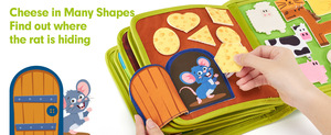 Libros de fieltro personalizados por el fabricante: Granja de animales, tablero de actividades para bebés, libros de aprendizaje temprano para educación infantil - Product Image 5