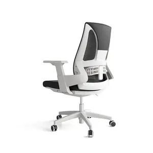 โต๊ะสำนักงานตาข่ายออกแบบใหม่หมุนกลางกลับเก้าอี้สำนักงานเก้าอี้ผู้บริหารหรูหราสำหรับสำนักงาน