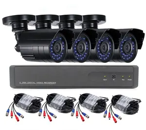 HD 야외 방수 홈 보안 카메라 비디오 감시 카메라 세트 시스템 IP AHD DVR 비디오 레코더 cctv 카메라 dvr 키트