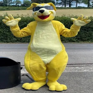 Funtoys黄色酷袋鼠太阳镜成人卡通动物角色扮演吉祥物广告节嘉年华服装