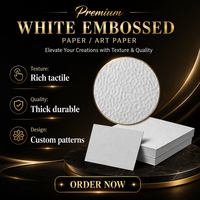 Papier d'art spécial gaufré motif coquille d'œuf blanc, matériaux recyclés, 100-400 GSM, pour impression d'emballages universels haut de gamme