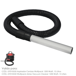 Tubo con lancia per aspiratore di cenere Wolfpack da 1200 Watt. 15 Litri (Codice 07010550) - Product Image 1