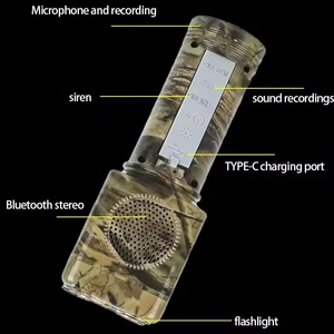 Lampe de camping multifonctionnelle 6 en 1, lampe torche, microphone audio, sirène d'urgence - Product Image 5
