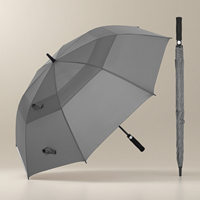 Parapluie de golf automatique extra large 47/62/68 pouces avec manche imperméable et résistant au vent en EVA, auvent surdimensionné