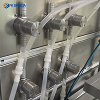 Machine de mise en conserve de remplissage de bière d'eau potable à énergie gazeuse pour animaux de compagnie FKF815 Machines à jus en aluminium personnalisable 300