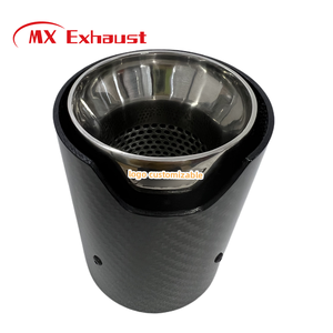 Embouts d'échappement MX à sortie unique 93 mm en fibre de carbone + acier inoxydable pour BM*W M1 M2 M3 F82 G80 - Product Image 3