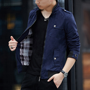 All'ingrosso stile coreano giacca Cool cappotto per gli uomini pullover Logo personalizzato giacca semplice per gli uomini - Product Image 3