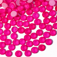 OYE-STONES Strass en verre vert néon SS6-SS30 non thermocollants, pierres à dos plat en cristal pour accessoires de nail art et loisirs créatifs
