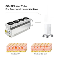 Tube laser CO2 métallique Yongli RF 35W 40W 50W refroidi par air et eau 10.6um TEM00 pour machine laser CO2 fractionnée esthétique OEM