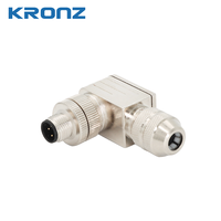 KRONZ M12 Connecteur circulaire filaire de terrain a Code Angle droit 8pin Mâle Capteur M12 Connecteur IEC 61076-2-101