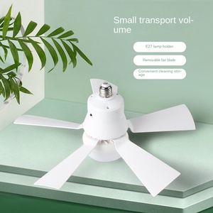 Ventilador de Techo Moderno E27 con Bombilla, Control Remoto Inteligente, 3 Colores, Atenuación, Ventilador Silencioso con Luz, Forma de Flor - Product Image 3