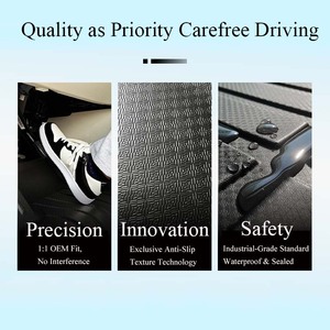 Tappetini <span class=keywords><strong>Auto</strong></span> 3D Impermeabili in Gomma Inodore di Lusso per <span class=keywords><strong>Hyundai</strong></span> <span class=keywords><strong>Kona</strong></span>, Set Completo OEM KCTION 2025 - Product Image 3