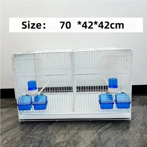 Açık çatı el yapımı tel demir papağan 2 yığınları papağanlar kafes kuş taşıyıcılar evcil hayvan kafesi ürünleri - Product Image 5