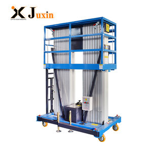 <span class=keywords><strong>Platform</strong></span> Kerja Angkat Orang Portabel Multifungsi yang Dapat Disesuaikan dengan Tiang Ganda Hidrolik Luar Ruangan dari Paduan Aluminium. - Product Image 1