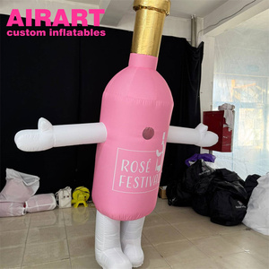 Desfile de caminar exterior de tamaño a medida que decora <span class=keywords><strong>marionetas</strong></span> de oso polar inflables, <span class=keywords><strong>marionetas</strong></span> de oso blanco inflables - Product Image 5