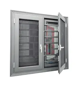 hot sales New Design sound proof Aluminum casement Window aluminum profiles for Hotel and Villa in USA