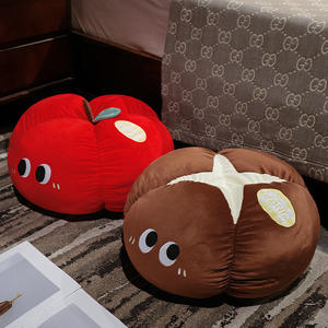 Linda almohada de ojos grandes fruta vegetal PP algodón cojín felpa Apple juguetes para sofá sala de estar Ventana de Bahía decoración de oficina - Product Image 4